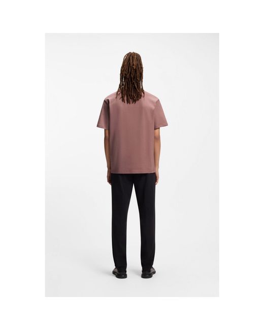 HUGO Red Relaxed-Fit T-Shirt With Central Logo Detail for men