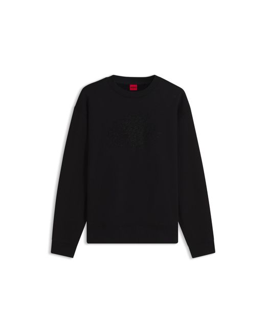 HUGO Black Relaxed-Fit Sweatshirt