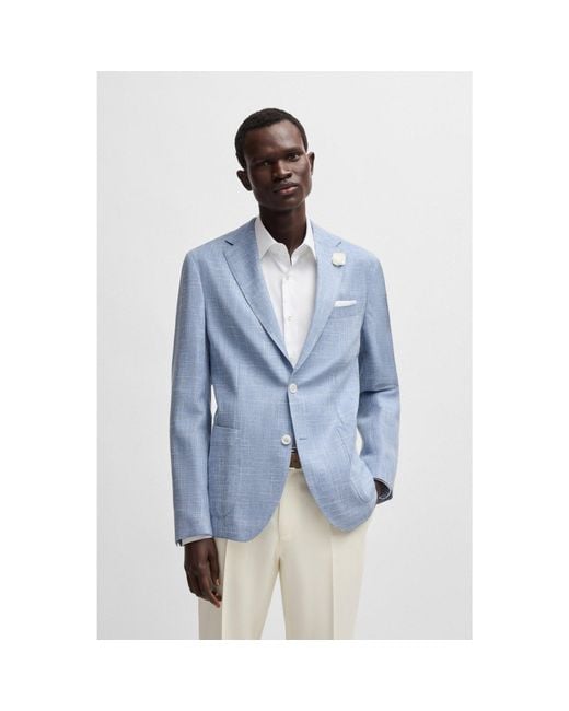 Boss Blue Slim-Fit Blazer for men
