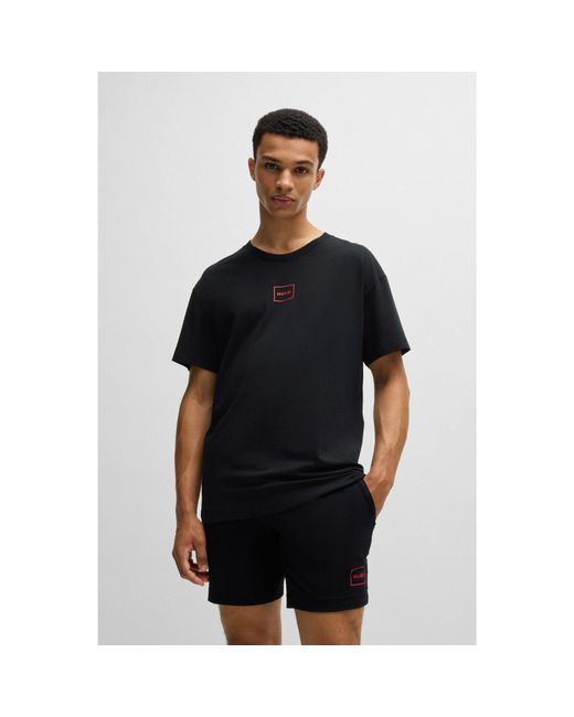 HUGO Black Laze Lounge T-shirt for men