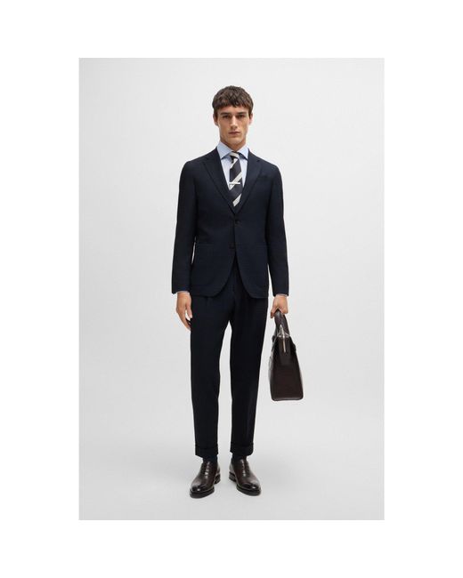 Boss slim fit suit new arrivals