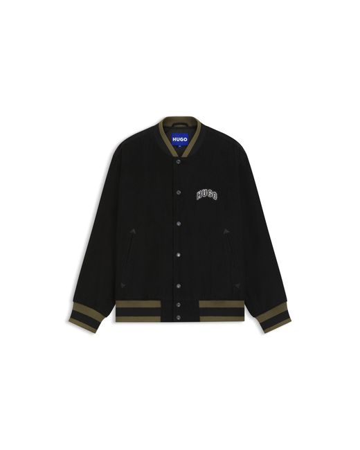 HUGO Black Varsity Jacket for men