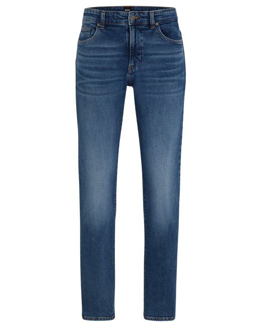Boss Slim-fit Jeans In Blue Comfort-stretch Denim for men