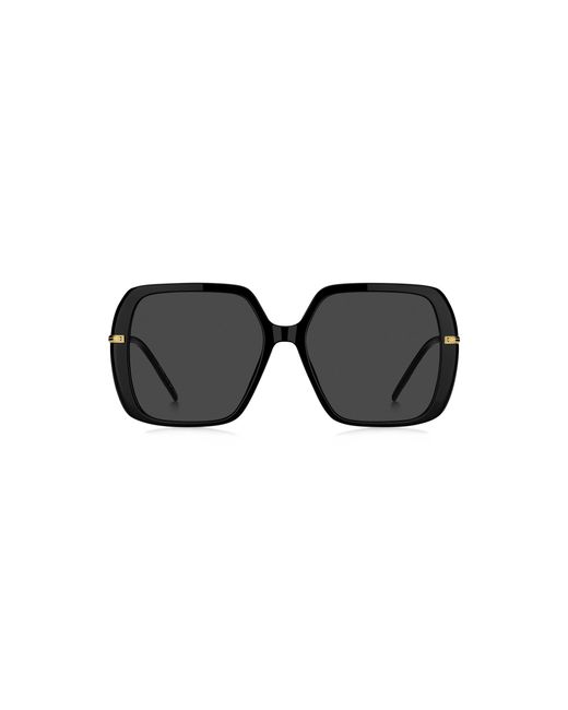 Boss Black Layered-Acetate Sunglasses With-Tone Temples