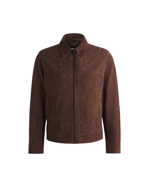 Boss Brown Regular-Fit Jacket for men