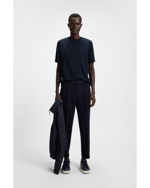 Boss Dark Blue Men's T-shirts Size M for men