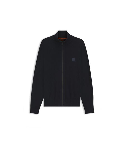 Boss Blue Knitted Jacket for men