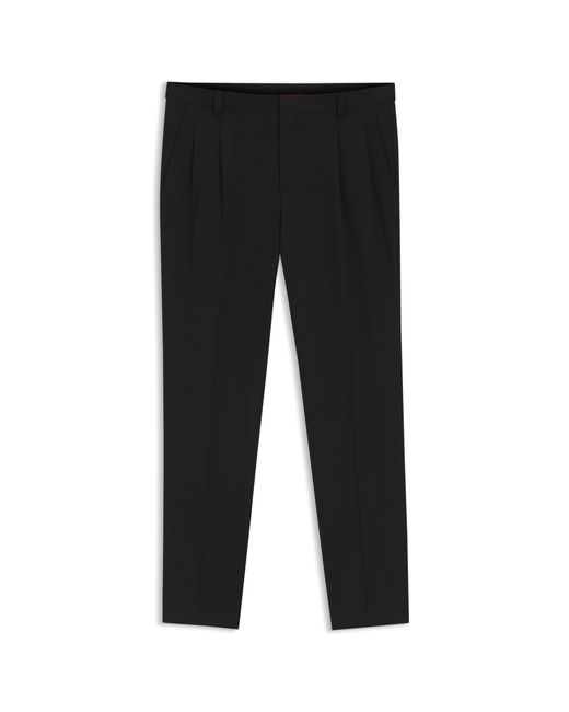 HUGO Black Extra-Slim-Fit Trousers for men