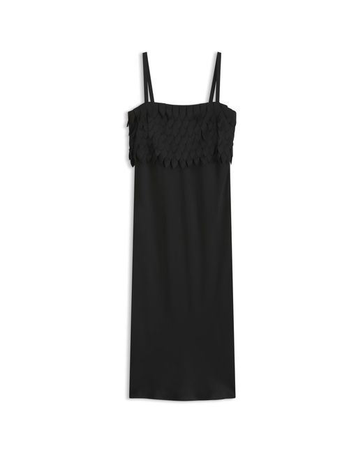 Boss Black Long-Length Strappy Dress With Laser-Cut Details