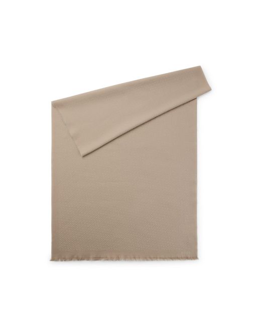 Boss Natural Monogram Scarf for men