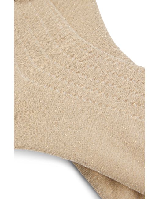 Boss Natural Kurze Socken aus Baumwoll-Mix im Zweier-Pack