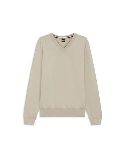 Boss Natural V-Neck Sweater for men