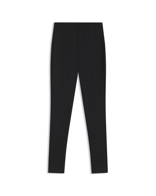 Boss Black Seam-Detail Leggings