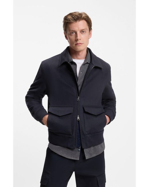 Boss Dark Blue Men's Casual Jackets Size 36r for men