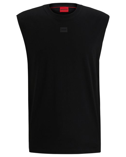 HUGO T-Shirt DANKTO_H Regular Fit in Black für Herren