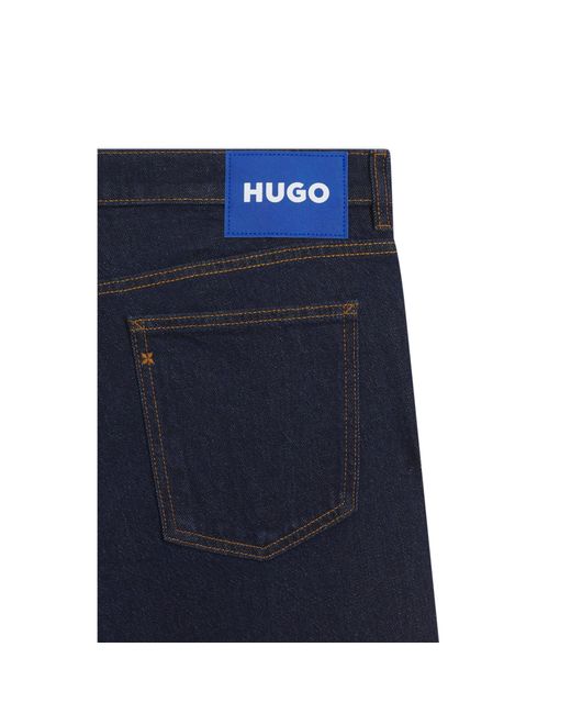 HUGO Blue Tapered-Fit Jeans for men