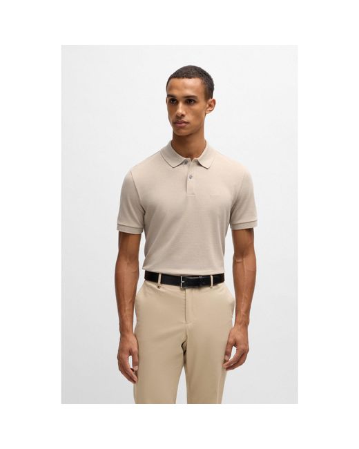 Boss Natural Pallas Regular-Fit Polo Shirt for men