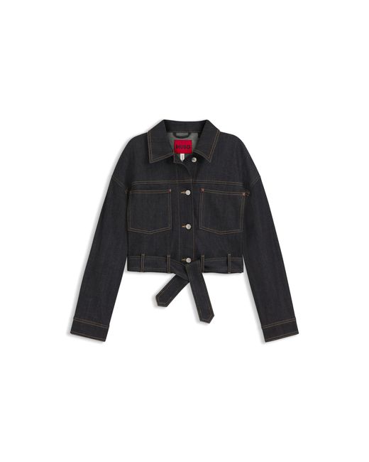 HUGO Black Cropped Jacket