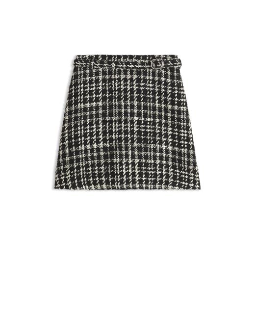 HUGO Black A-Line Mini Skirt