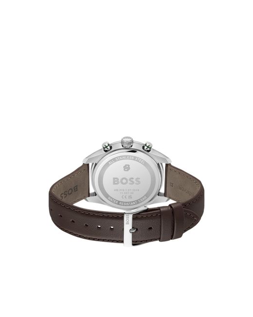 Boss Green Grand Prix Vitesse-Dial Watch With Perforated Strap for men