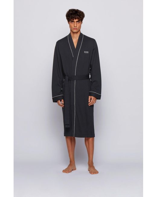 Hugo boss cotton dressing gown Clearance