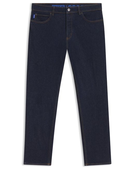 HUGO Blue Tapered-Fit Jeans for men
