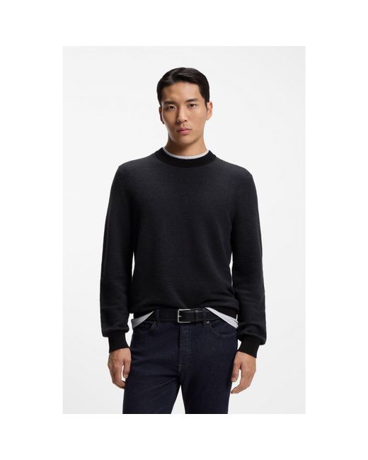 Boss Black Knitted Sweater for men
