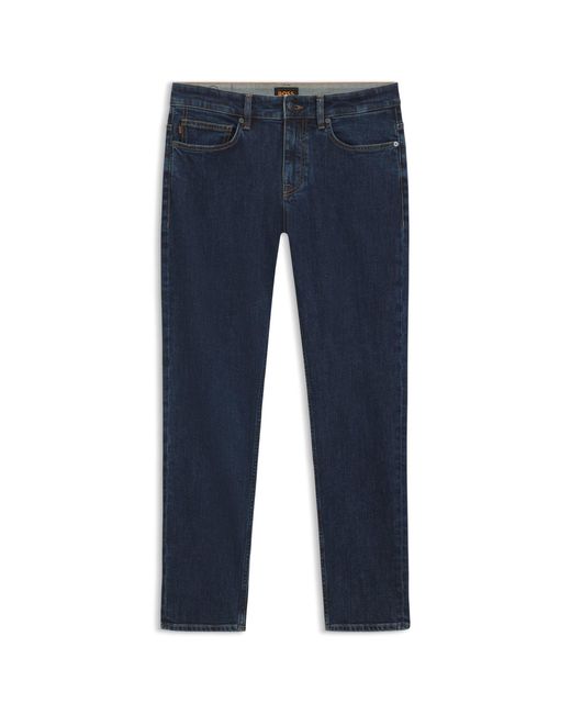 Boss Blue Delaware Slim-Fit Jeans for men