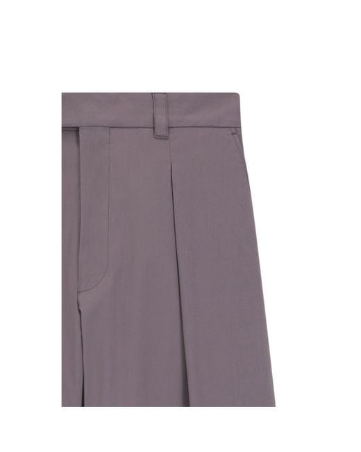 Boss Gray Relaxed-Fit Trousers for men