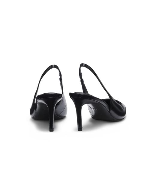 Boss Black Slingback Pumps