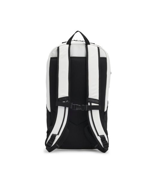 Boss White Faux-Leather Backpack With Reflective Details for men