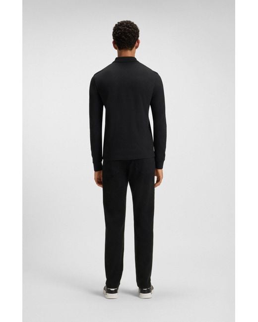 Boss Schwarze Maine Regular-Fit Jeans Aus Bequemem Stretch-Denim in Black für Herren