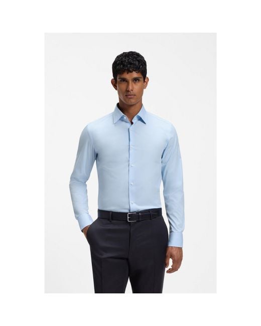 Boss Blue Slim-Fit Shirt for men