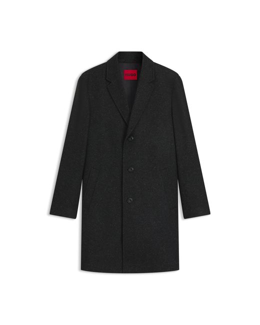 HUGO Black Regular-Fit Coat for men