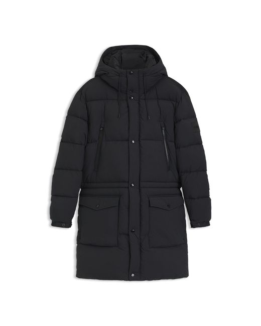 Boss Black Water-Repellent Jacket With Padding for men