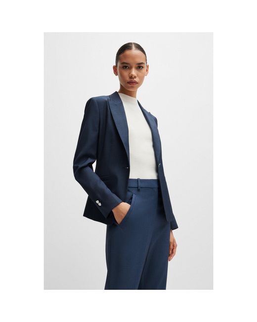 Boss Blue Slim-Fit Jacket