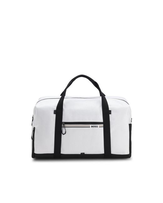 Boss White Holdall for men