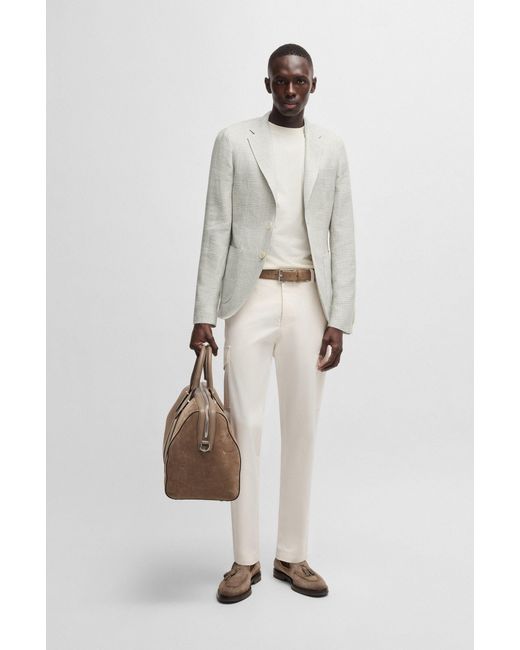 Boss White Light Grey Men's Sport Coats Size 38r for men