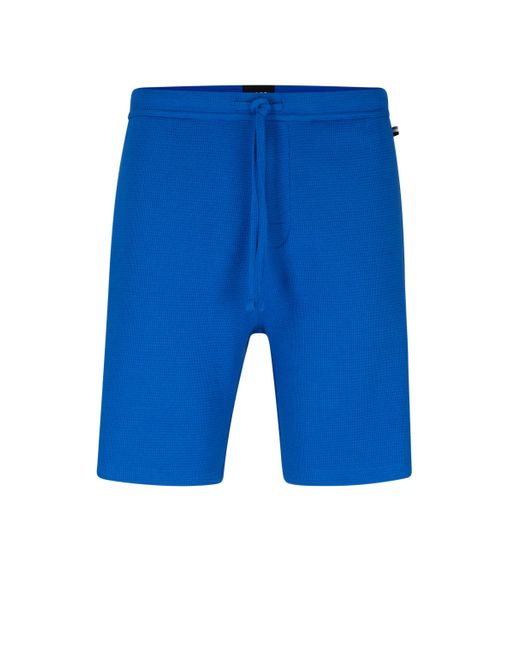 Boss Shorts WAFFLE SHORTS in Blue für Herren