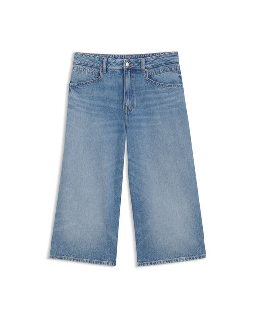 Boss Blue Mid-Rise Cropped Jeans