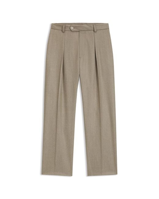Boss Natural Beckham X Relaxed-Fit Trousers for men
