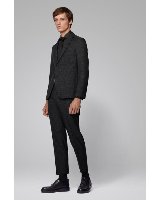 Valentino Mens Spread Collar Stretch Cotton Dress Shirt Black