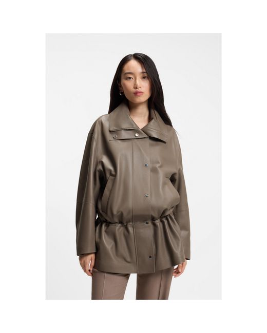Boss Brown Parka-Style Jacket