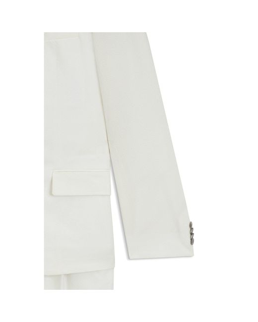 HUGO White Slim-Fit Suit for men