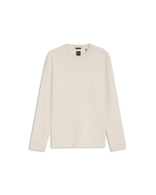 Boss Natural Cotton-Jersey T-Shirt With Crew Neck for men