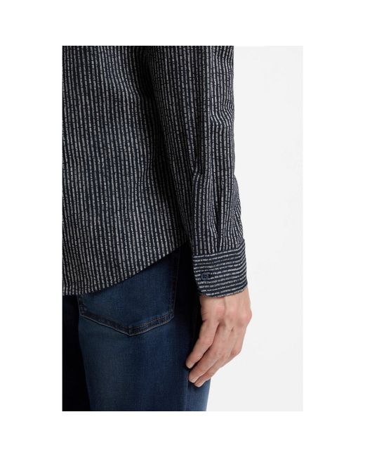Boss Gray Relaxed-Fit Shirt for men