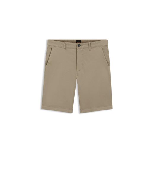 Boss Natural Slim-Fit Shorts for men