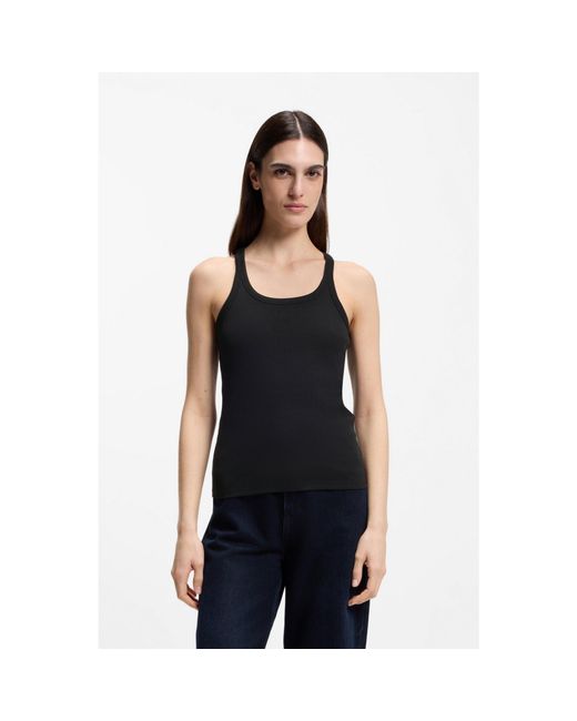 Boss Black Racer-Back Tank Top