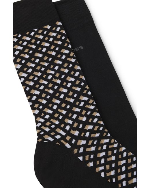 Boss Black Two-pack Of Regular-length Socks for men