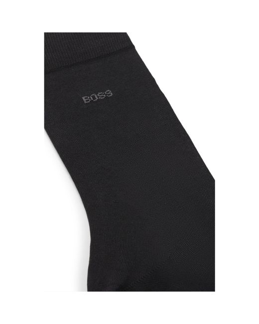 Boss Black Regular-Length Logo Socks for men